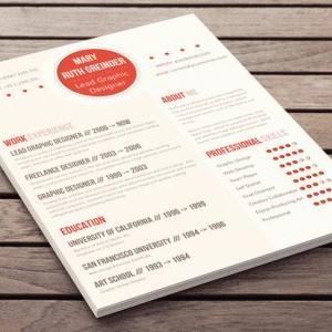 Clean Resume Design - Au Courant Style