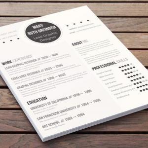 Clean Resume Design - Au Courant Style
