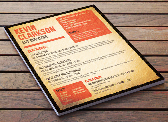 Old Style Resume Design - The Wanted Poster